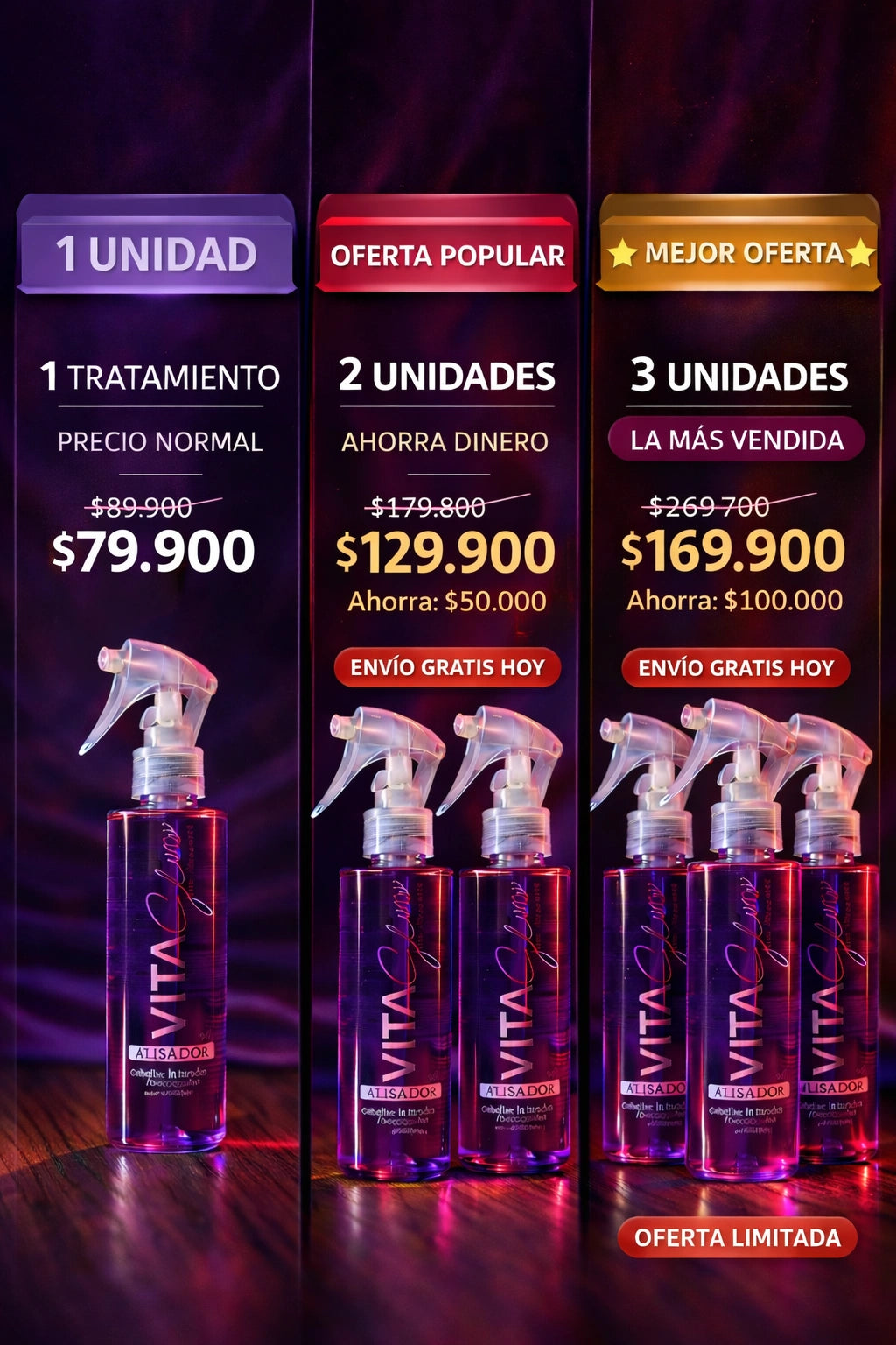 ALISADOR PARA CABELLO VITAGLOW SOFT