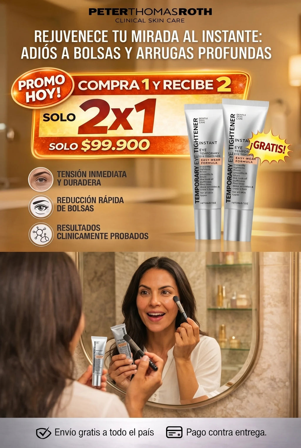 Crema Reafirmante  para Ojeras  PETERTHOMASROTH